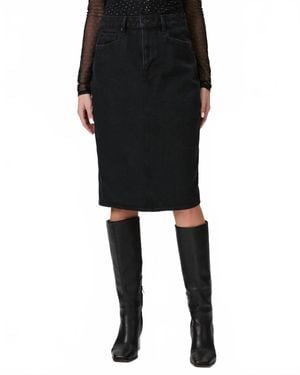 PAIGE Siren Midi Skirt - Black