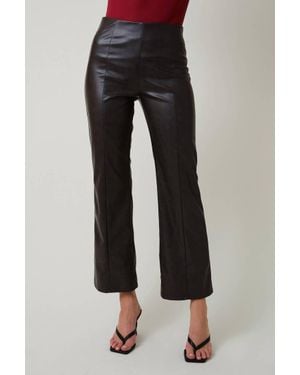 Sunday Edition Faded Faux Leather Pants - Black