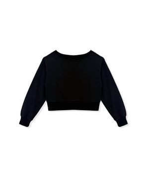 KatieJnyc Teen's Tristan Vintage Style Crop Top - Black