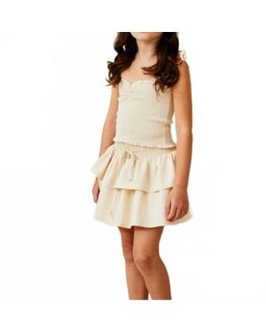 Theme Willow Satin Skirt - White