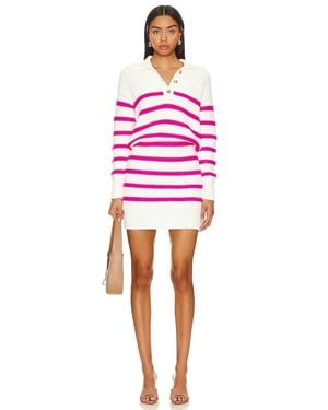 Saylor Brynda Stripe Mini Dress - Red