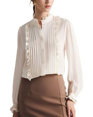 Adele Berto Silk Blouse - White