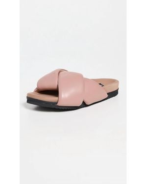 Roam Foldy Puffy Open Toe Sandals - Pink