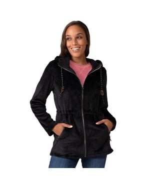 Free Country Grid Butter Pile Anorak Jacket - Black