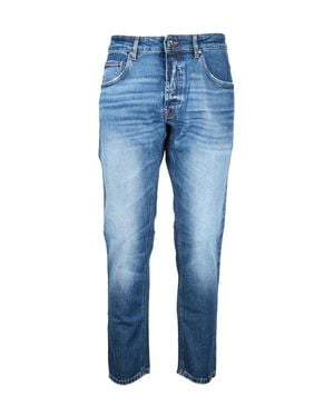 Don The Fuller Straight-Cut Denim Jeans With Classic Five-Pocket Design - Blue