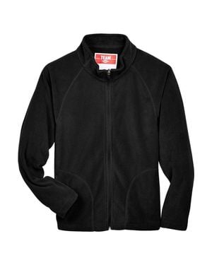 Team 365 Youth Campus Microfleece Jacket - Black