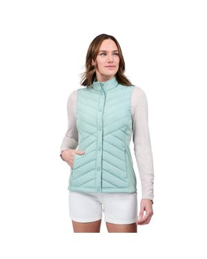 Free Country Hybrid Button Front Vest - Blue