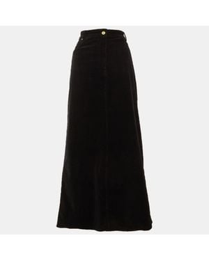 Ganni Corduroy Maxi Skirt - Black