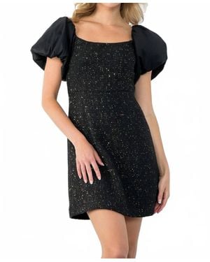 Thml Tweed Dress - Black