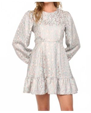 Fate by LFD Animal Print Dress - Gray