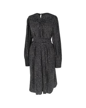 Isabel Marant Polka Dot Midi Dress - Gray