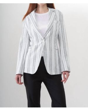 Insight Summer Stripe Blazer - Gray