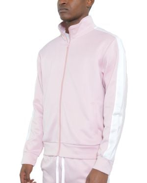 TRUEDAMES Track Single Stripe Jacket - Pink