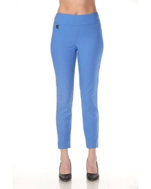 Joseph Ribkoff Classic Slim Ankle Pants - Blue