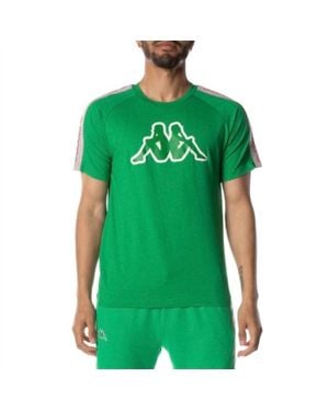Kappa Logo Tape Davirec Shor Sleeve T Shirt - Green