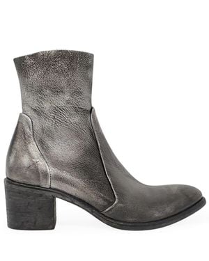 Madison Maison P2577 Distressed Ankle Boot - Gray