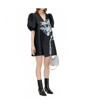 Stine Goya Brethel Metallic Mini Dress - Black