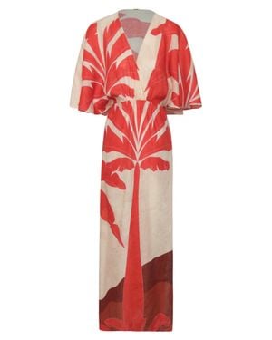 JUAN DE DIOS Topacio Midi Tunic Dress - Red