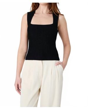 French Connection Ottoman Top - Black