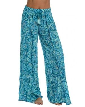 Sunshine 79 Bohemia Paisley Beach Pant - Blue