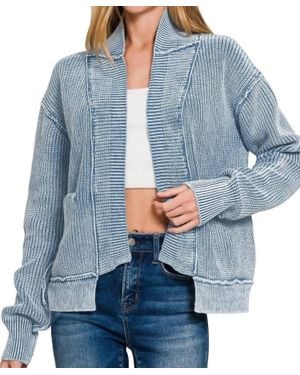 Zenana Livin' On The Edge Jacket - Blue