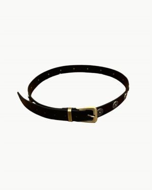 FRAME Medallion Stud Belt - Black