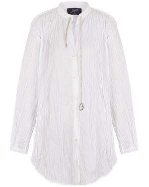The Seafarer Liona Crinkled Long-Sleeved Blouse - White