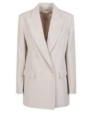 P.A.R.O.S.H. Poker25 Double-Breasted Structured Blazer - White