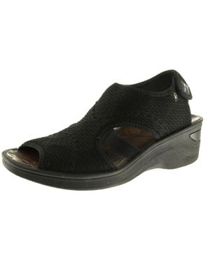 Bzees Dream Cut-Out Wedges - Black