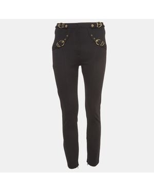 Versace Jeans Couture Belt Pocket Detail Skinny Pants - Gray