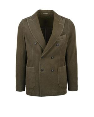 Circolo 1901 Double-Breasted Jacket With Tailored Silhouette And Button Closure - Green