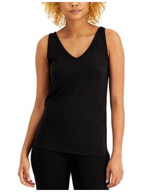 Alfani Ultra Soft Modal Tank Top - Black