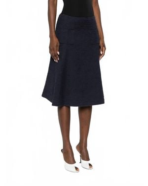 N°21 Boucle Flare Skirt - Blue
