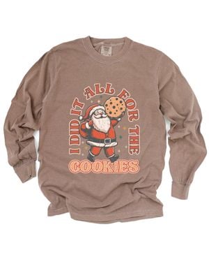 Simply Sage Market I Did It All For The Cookies Santa - Gray