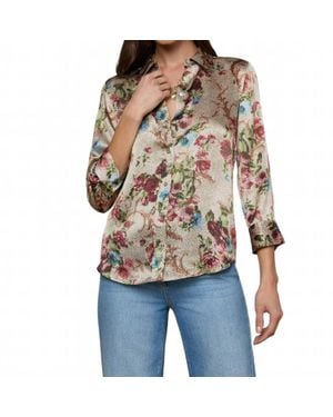 L'Agence Dani Silk Blouse - Multicolor