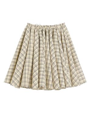 ミニスカート Ami Cream/Black Wool Canvas Midi Skirt FSK028WV0026_4011-4_d3dd64e7-