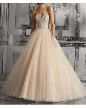 Mori Lee Mystique Strapless Wedding Dress - Gray