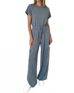 Six Fifty French Terry Phoenix Jumpsuit - Blue
