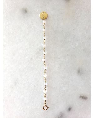 A Blonde and Her Bag Semi-Precious Bead Necklace Extender - White