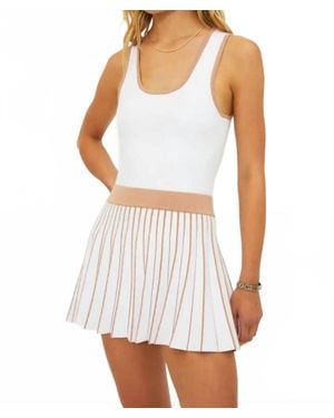 Beach Riot Solange Pleated Knit Dress - White
