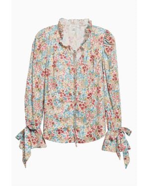 Stellah Floral Top - White