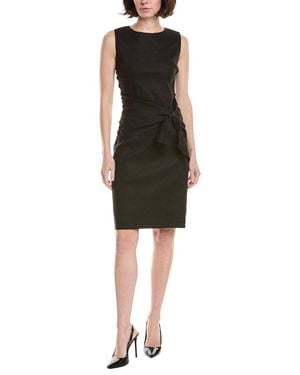 Sara Campbell Stretch Linen-Blend Magic Dress - Black