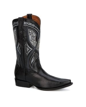 Forastero Cowboy Leather Boots - Black