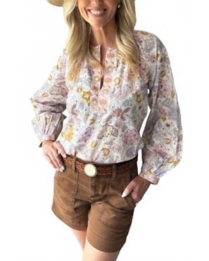 Bindu Bea Balloon Sleeves Blouse - Multicolor