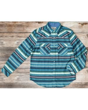 Tasha Polizzi Clyde Pearl Snap Shirt - Blue