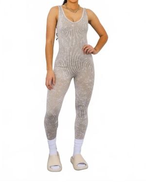 SurelyMine Mineral Wash Jumpsuit - Natural