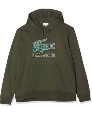 Lacoste Graphic Logo Fleece Hoodie - Green