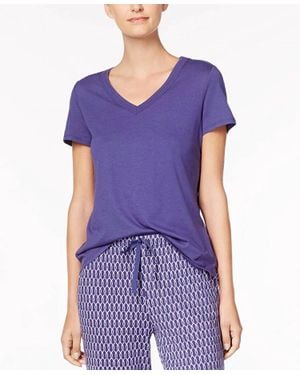 Nautica V Neck T-Shirt - Purple