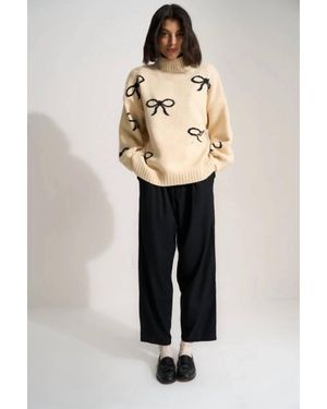 Callaghan Bellamy Chunky Knit Pullover Sweater - Natural