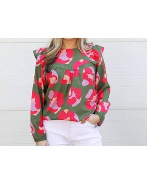 Michelle Mcdowell Spot On Long Sleeves Top - Pink